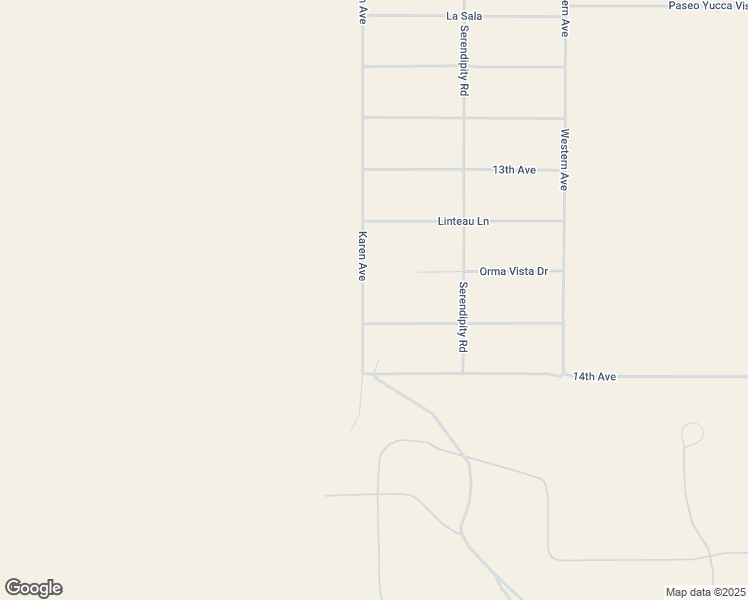 map of restaurants, bars, coffee shops, grocery stores, and more near Karen Avenue in Desert Hot Springs
