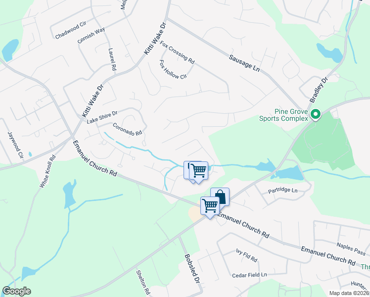 map of restaurants, bars, coffee shops, grocery stores, and more near 437 Emanuel Creek Drive in West Columbia