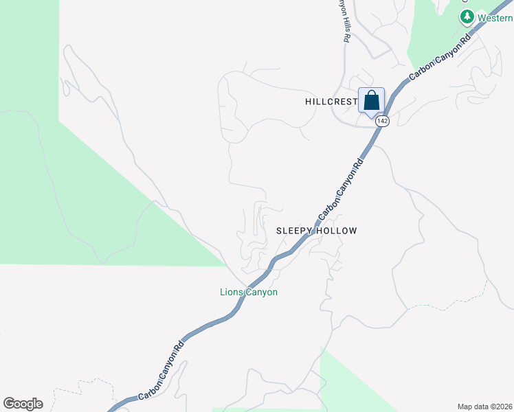 map of restaurants, bars, coffee shops, grocery stores, and more near Hillside Drive in Chino Hills