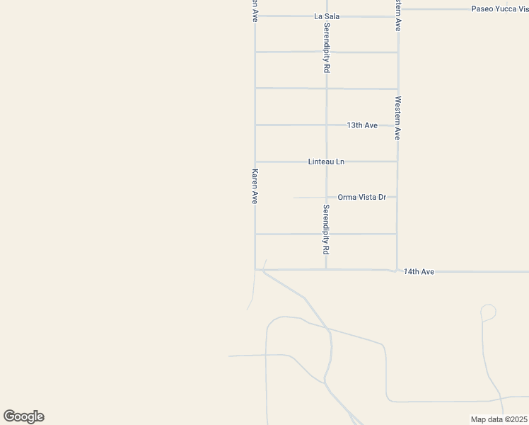map of restaurants, bars, coffee shops, grocery stores, and more near Karen Avenue in Desert Hot Springs