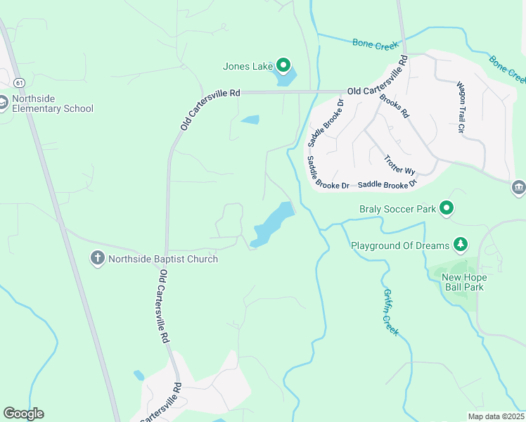 map of restaurants, bars, coffee shops, grocery stores, and more near 1714 Old Cartersville Road in Dallas