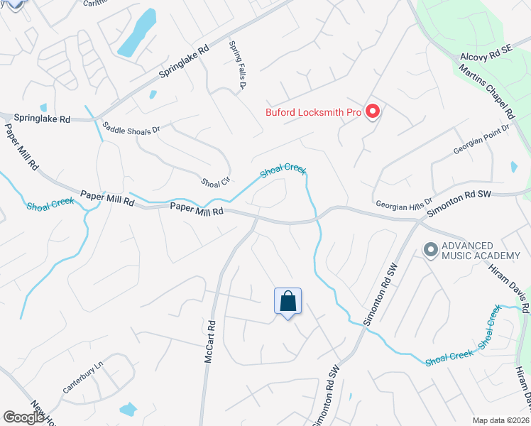 map of restaurants, bars, coffee shops, grocery stores, and more near 313 MacLand Dr in Lawrenceville