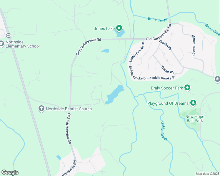 map of restaurants, bars, coffee shops, grocery stores, and more near 1714 Old Cartersville Road in Dallas