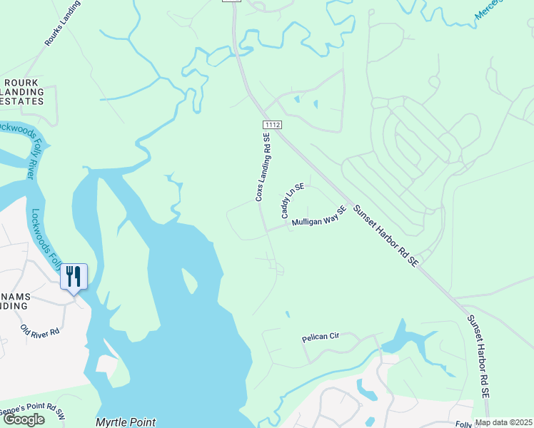 map of restaurants, bars, coffee shops, grocery stores, and more near 2862 Coxs Landing Road Southeast in Bolivia
