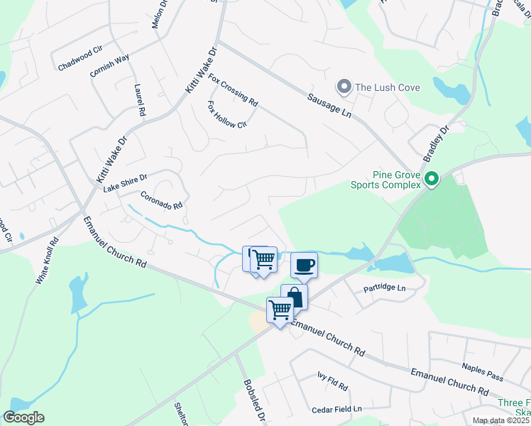 map of restaurants, bars, coffee shops, grocery stores, and more near 145 Travis Lane in West Columbia