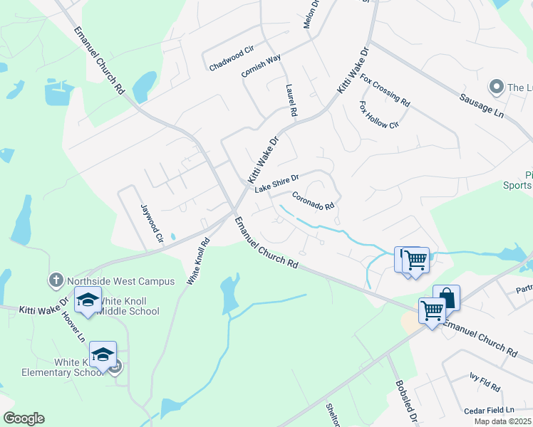 map of restaurants, bars, coffee shops, grocery stores, and more near 105 Santa Ana Place in West Columbia