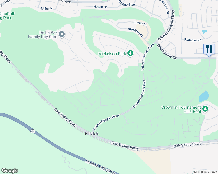 map of restaurants, bars, coffee shops, grocery stores, and more near 35356 Garcia Street in Beaumont