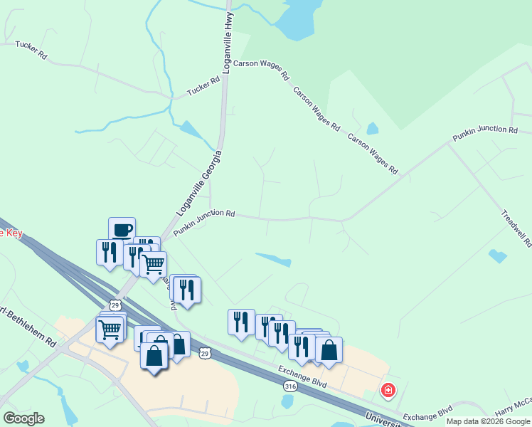 map of restaurants, bars, coffee shops, grocery stores, and more near 53 Arbor Way in Bethlehem