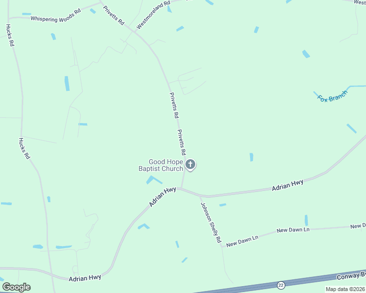map of restaurants, bars, coffee shops, grocery stores, and more near 6006 Privetts Road in Conway