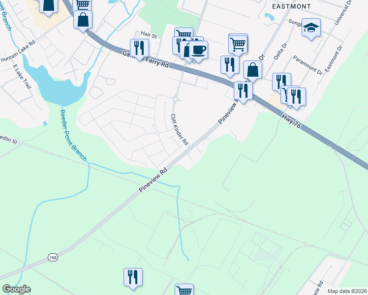 map of restaurants, bars, coffee shops, grocery stores, and more near 243 Beacon Field Road in Columbia