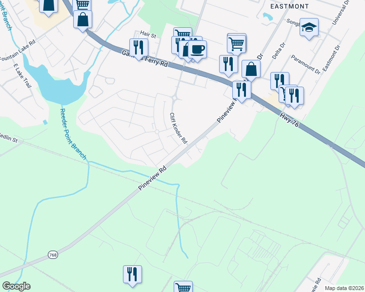 map of restaurants, bars, coffee shops, grocery stores, and more near 243 Beacon Field Road in Columbia