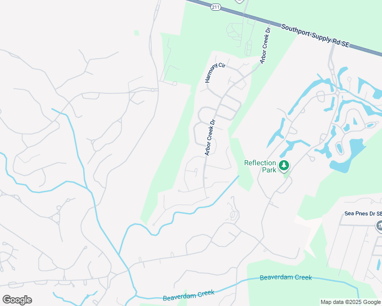 map of restaurants, bars, coffee shops, grocery stores, and more near 3710 Cinnamon Fern Drive in Southport