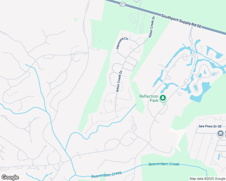 map of restaurants, bars, coffee shops, grocery stores, and more near 3704 Cinnamon Fern Drive in Southport