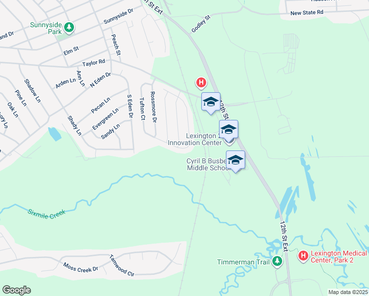 map of restaurants, bars, coffee shops, grocery stores, and more near 291 Tufton Court in Cayce