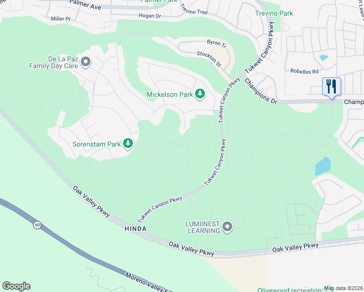 map of restaurants, bars, coffee shops, grocery stores, and more near 35310 Hutchison Place in Beaumont