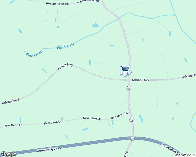map of restaurants, bars, coffee shops, grocery stores, and more near 6799 Adrian Highway in Conway