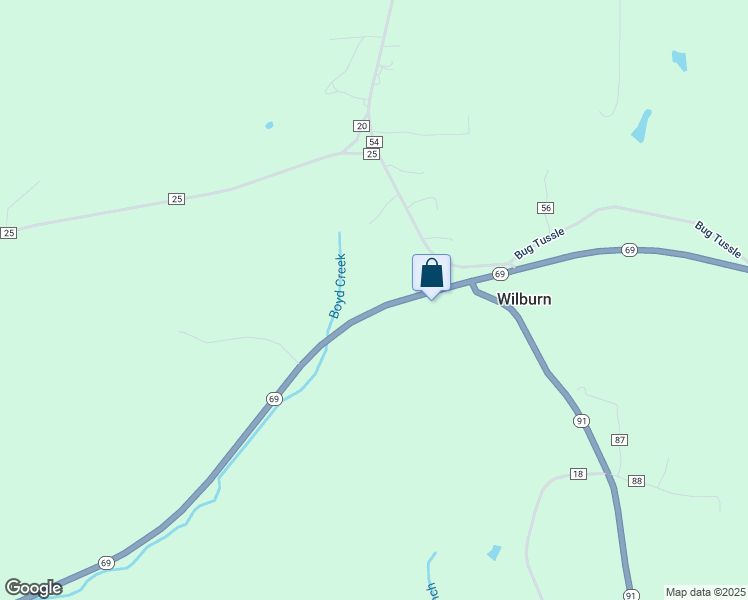 map of restaurants, bars, coffee shops, grocery stores, and more near 13236 Alabama 69 in Bremen