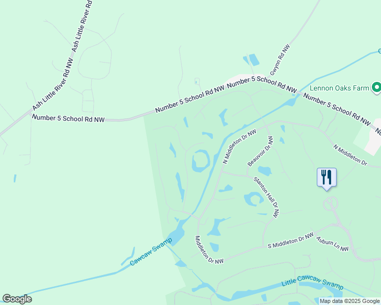 map of restaurants, bars, coffee shops, grocery stores, and more near 1109 Edenton Dr in Calabash