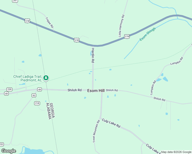 map of restaurants, bars, coffee shops, grocery stores, and more near 153 Hardin Road in Cedartown