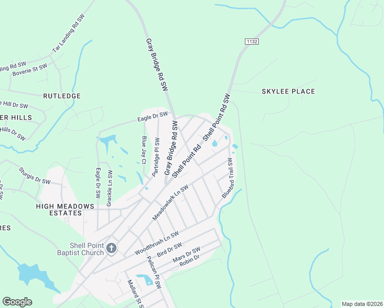 map of restaurants, bars, coffee shops, grocery stores, and more near 2819 Shell Point Road Southwest in Shallotte