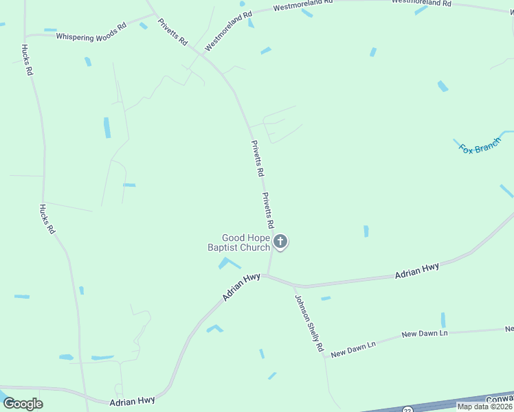 map of restaurants, bars, coffee shops, grocery stores, and more near 6006 Privetts Road in Conway