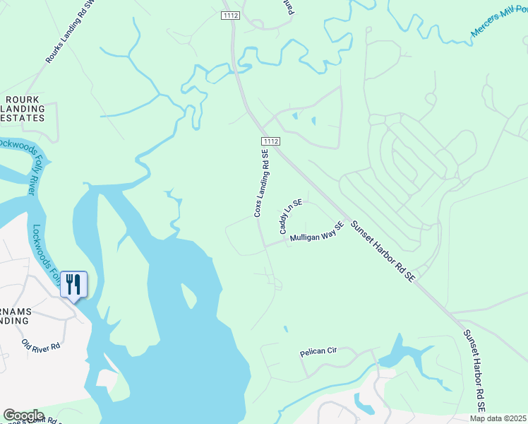 map of restaurants, bars, coffee shops, grocery stores, and more near 2850 Coxs Landing Road Southeast in Bolivia