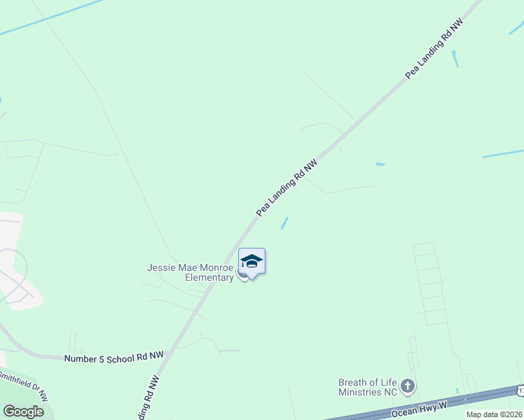 map of restaurants, bars, coffee shops, grocery stores, and more near 363 Pea Landing Road Northwest in Ash