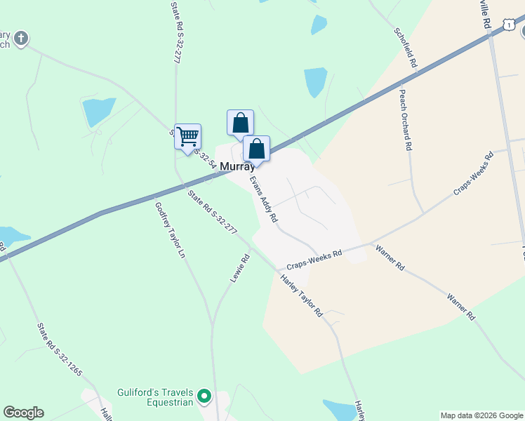 map of restaurants, bars, coffee shops, grocery stores, and more near 130 Evans Addy Road in Gilbert