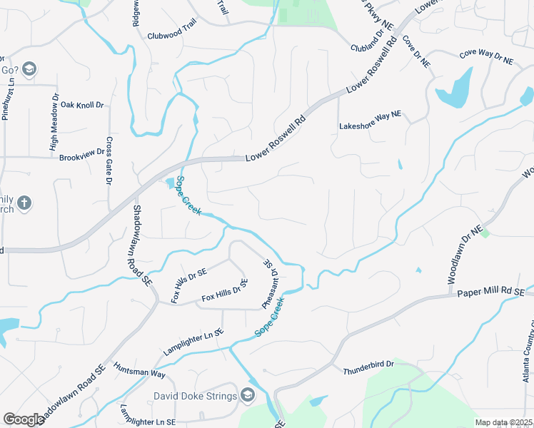 map of restaurants, bars, coffee shops, grocery stores, and more near 194 Sentinel Place in Marietta