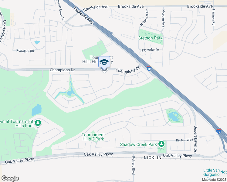 map of restaurants, bars, coffee shops, grocery stores, and more near 36716 Bay Hill Drive in Beaumont