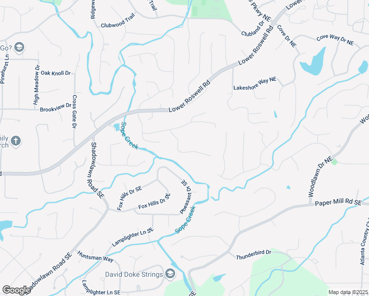 map of restaurants, bars, coffee shops, grocery stores, and more near 194 Sentinel Place in Marietta
