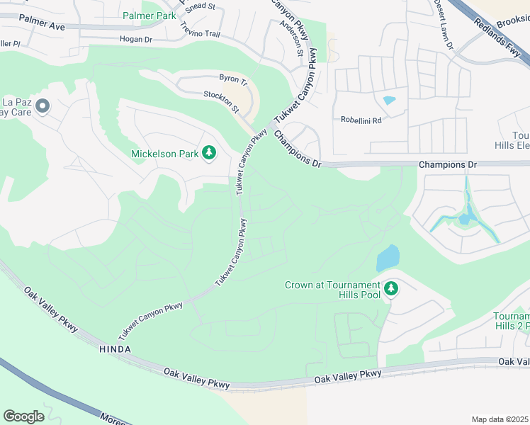 map of restaurants, bars, coffee shops, grocery stores, and more near 35537 Roxy Road in Beaumont