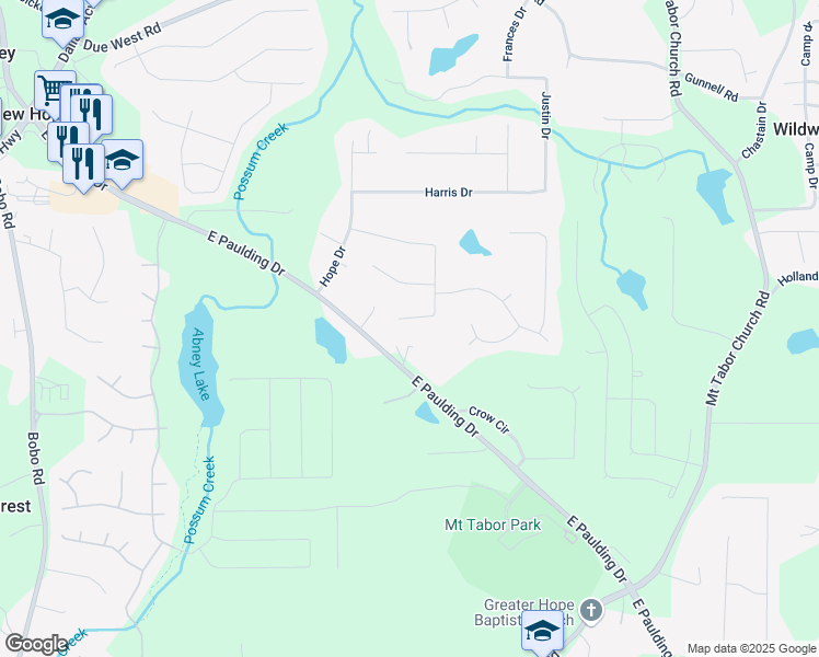 map of restaurants, bars, coffee shops, grocery stores, and more near 411 Hollis Circle in Dallas