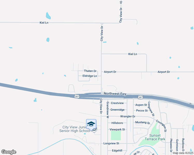 map of restaurants, bars, coffee shops, grocery stores, and more near 5 La Juana Circle in Wichita Falls