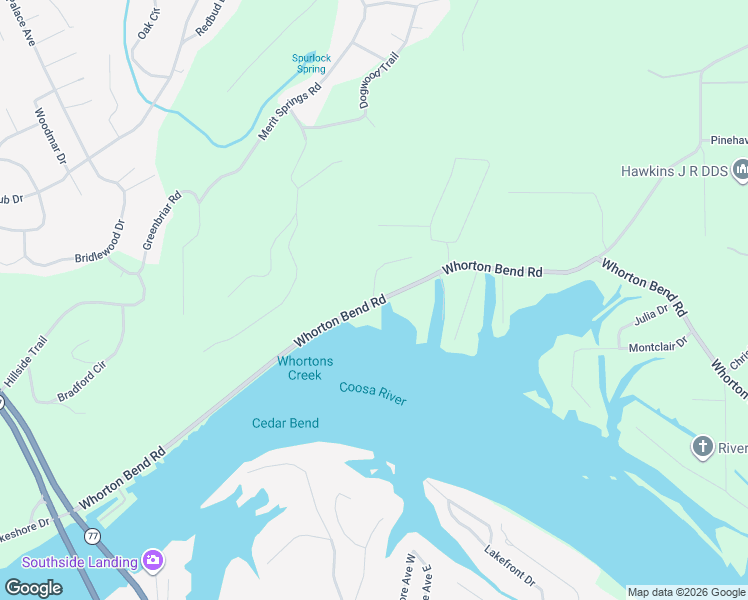 map of restaurants, bars, coffee shops, grocery stores, and more near 815 Whorton Bend Road in Rainbow City