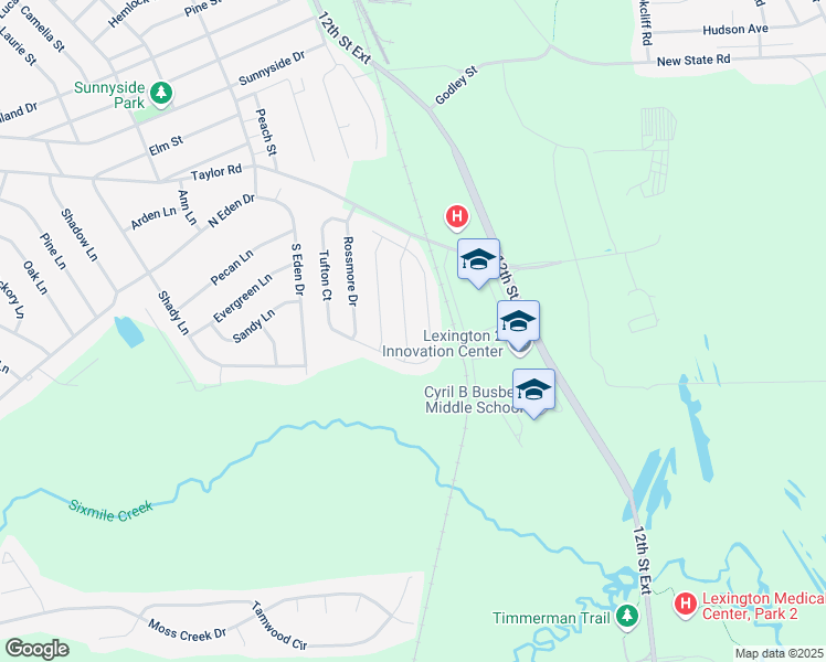 map of restaurants, bars, coffee shops, grocery stores, and more near 342 Tufton Court in Cayce