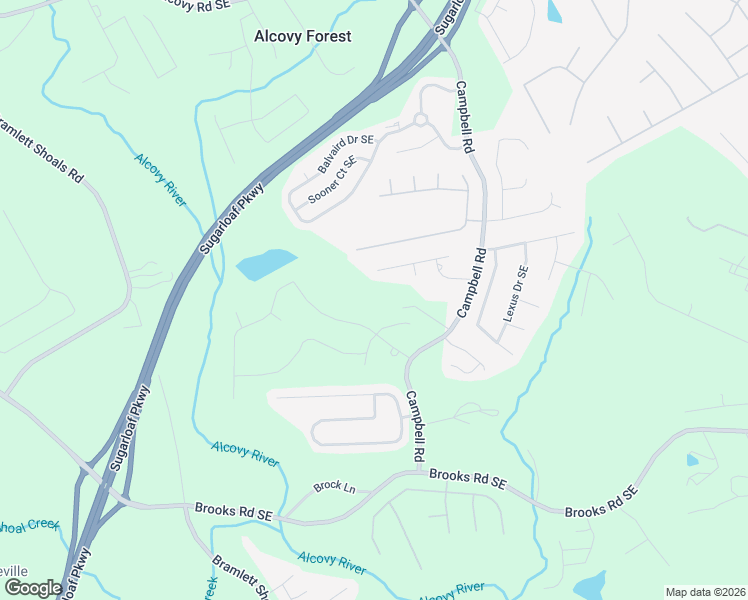 map of restaurants, bars, coffee shops, grocery stores, and more near 1117 Campbell Road in Lawrenceville
