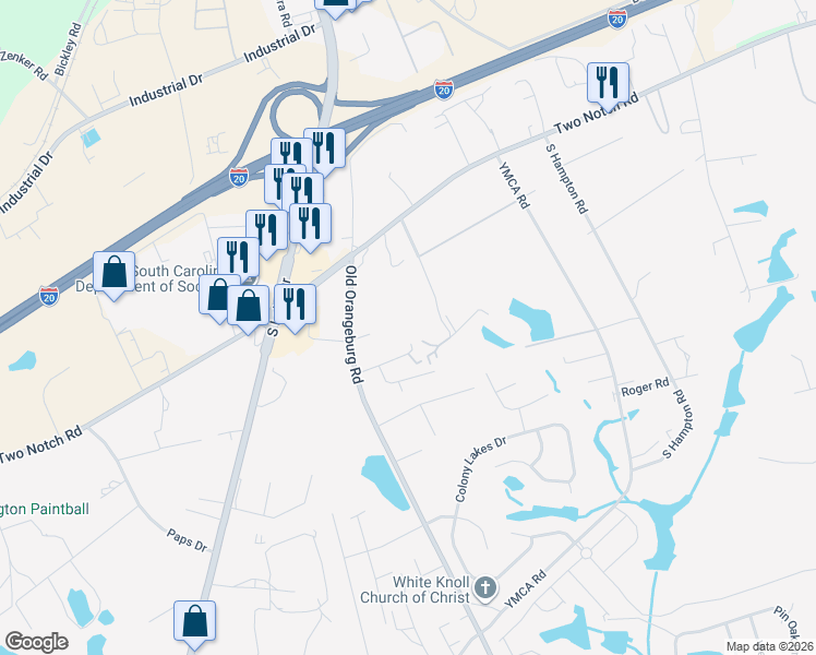 map of restaurants, bars, coffee shops, grocery stores, and more near 193 Adams Road in Lexington