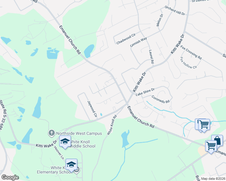 map of restaurants, bars, coffee shops, grocery stores, and more near 3137 Emanuel Church Road in Lexington