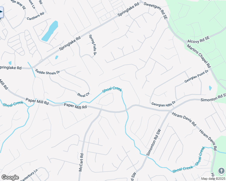 map of restaurants, bars, coffee shops, grocery stores, and more near 443 Macland Drive in Lawrenceville