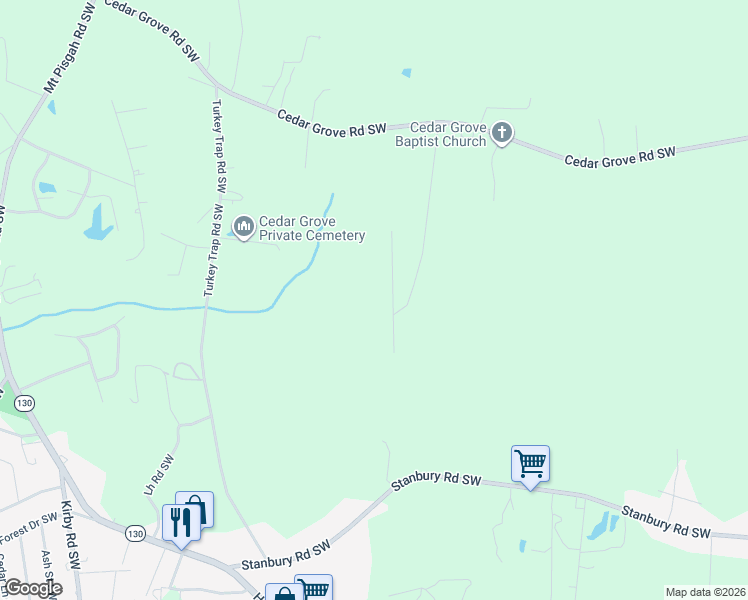 map of restaurants, bars, coffee shops, grocery stores, and more near 2115 Rosemary Lane Southwest in Brunswick County