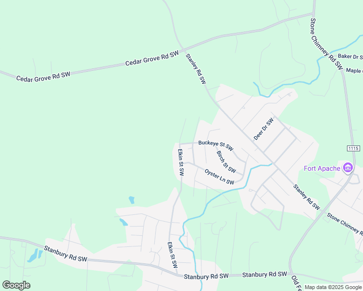 map of restaurants, bars, coffee shops, grocery stores, and more near 2308 Elkin Street Southwest in Brunswick County