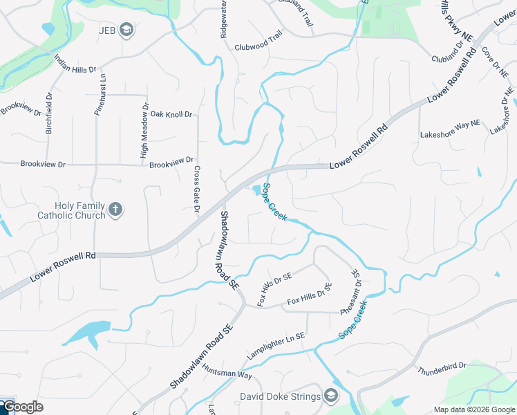 map of restaurants, bars, coffee shops, grocery stores, and more near 83 Wagon Wheel Court in Marietta