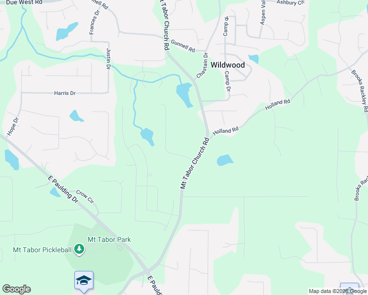 map of restaurants, bars, coffee shops, grocery stores, and more near 3145 Mount Tabor Church Road in Dallas