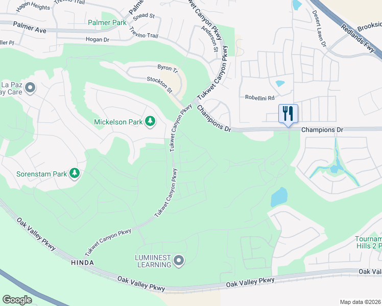 map of restaurants, bars, coffee shops, grocery stores, and more near 35631 Alexis Court in Beaumont