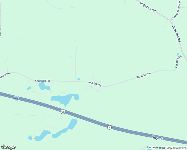 map of restaurants, bars, coffee shops, grocery stores, and more near 1015 Kendrick Road in Eldridge