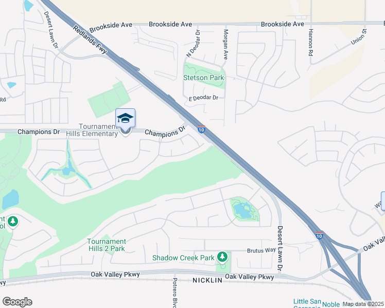 map of restaurants, bars, coffee shops, grocery stores, and more near 37153 Winged Foot Road in Beaumont