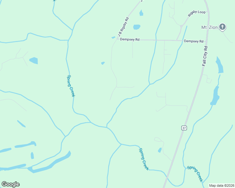 map of restaurants, bars, coffee shops, grocery stores, and more near 1315 J B Rigsby Road in Jasper