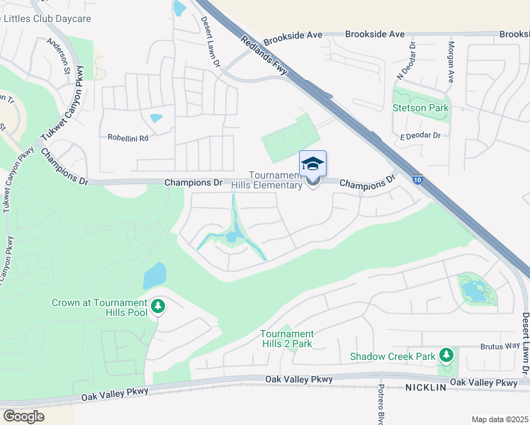 map of restaurants, bars, coffee shops, grocery stores, and more near 36447 Dunes Dr in Beaumont