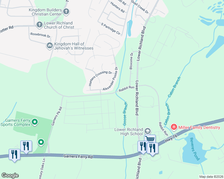 map of restaurants, bars, coffee shops, grocery stores, and more near 168 Alexander Pointe Drive in Hopkins